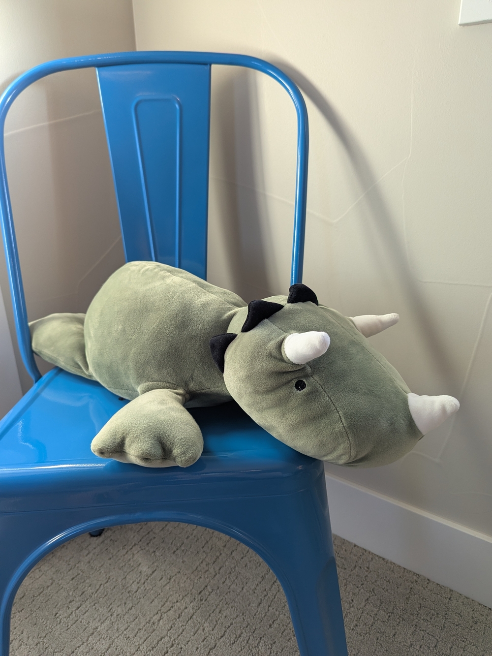 Pillowfort Weighted Plush Dinosaur, Triceratops